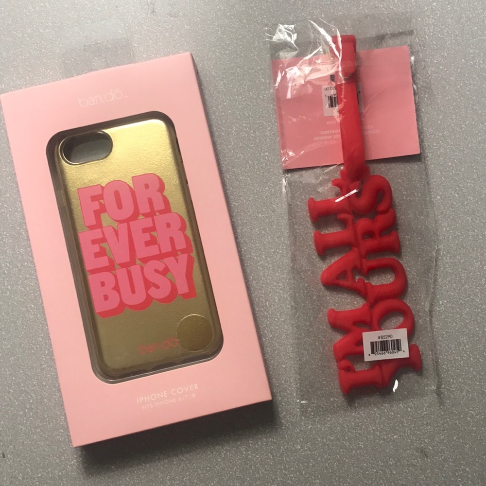 Ban.do phone case and luggage tag set NEW